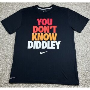 Nike Dri Fit You Don't Know Diddley Black T-Shirt Men's Large Bo Diddley
